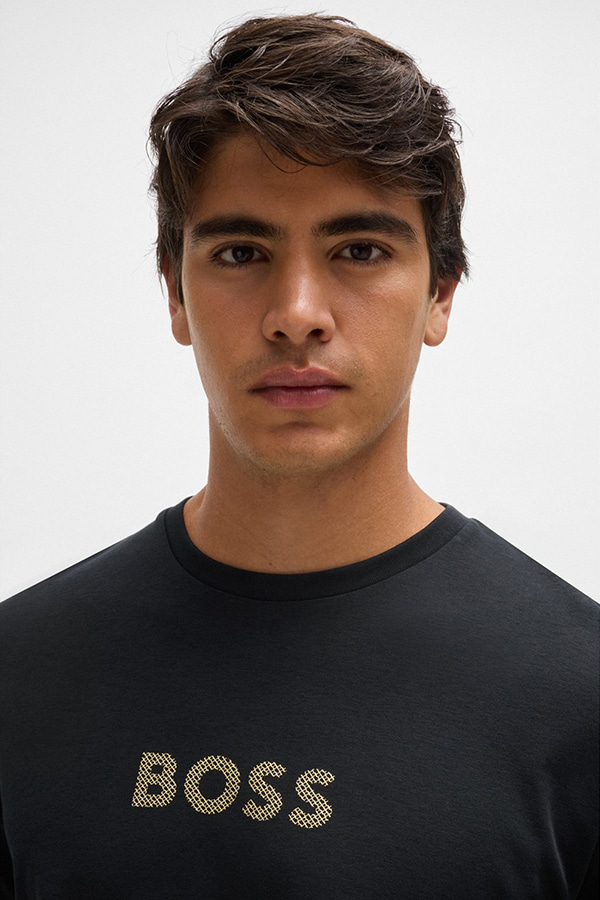 ΠΥΤΖΑΜΑ ΣΕΤ 2 ΤΕΜ BOSS - 001 ΜΑΥΡΟ